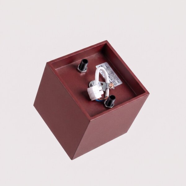 Deckenstrahler Aluminium Burgund Modern GU10 B:10cm