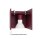 Wandlampe Up Down indirekt Aluminium Burgund G9 T:12cm