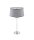 Tischleuchte Grau Chrom 65cm hoch AELUA Bett Lampe