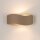 Wandlampe Up Down blendarm indirekt Stahl Taupe G9 30cm