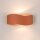 Wandlampe Up Down indirekt Stahl Ockerrot G9 L:30cm