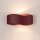 Wandlampe Up Down indirekt Stahl Burgund G9 L:30cm