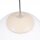 Hängelampe höhenverstellbar Glas Stahl Beige E27 Ø20cm