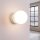 Wandlampe Schalter blendarm Glas Stahl Beige G9 B:12cm