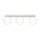 Deckenlampe blendarm Glas Stahl Beige 3-flammig G9 50cm