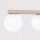 Deckenlampe blendarm Glas Stahl Taupe G9 L:34,5 cm