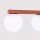 Deckenlampe blendarm Glas Stahl Ockerrot G9 L:88cm
