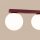 Deckenlampe blendarm Glas Stahl Burgund G9 L:50 cm
