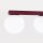 Deckenlampe blendarm Glas Stahl Burgund G9 L:88 cm