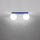 Deckenlampe Glas Stahl Ultramarin 2-flammig G9 34,5cm