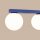 Deckenlampe Glas Stahl Ultramarin 2-flammig G9 34,5cm