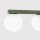 Deckenlampe blendarm Glas Stahl Olivgrün G9 L:120cm