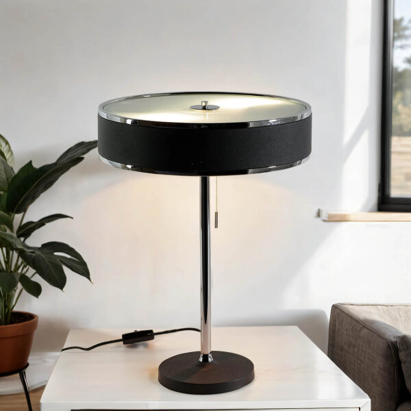 Tischleuchte in Graphit Ø35cm H:47cm Lampe LORSAN