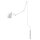 Applique murale blanche Design moderne Lampe de lecture murale