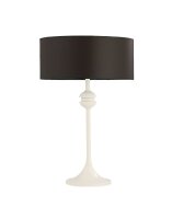 Tischleuchte Braun Weiß H:54cm DAGNO Nachttisch