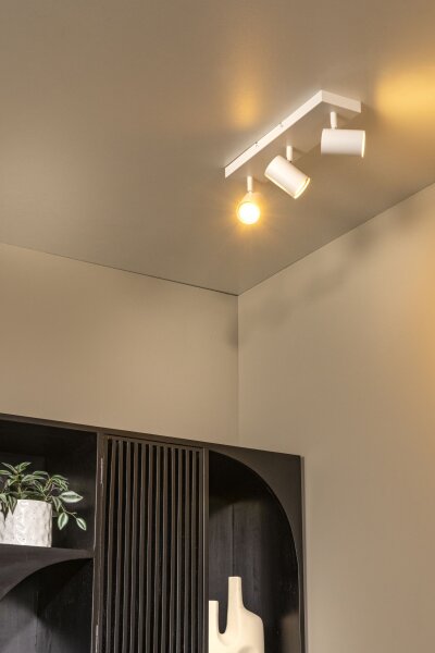 Deckenspot schwenkbar drehbar Weiß 3-flammig GU10