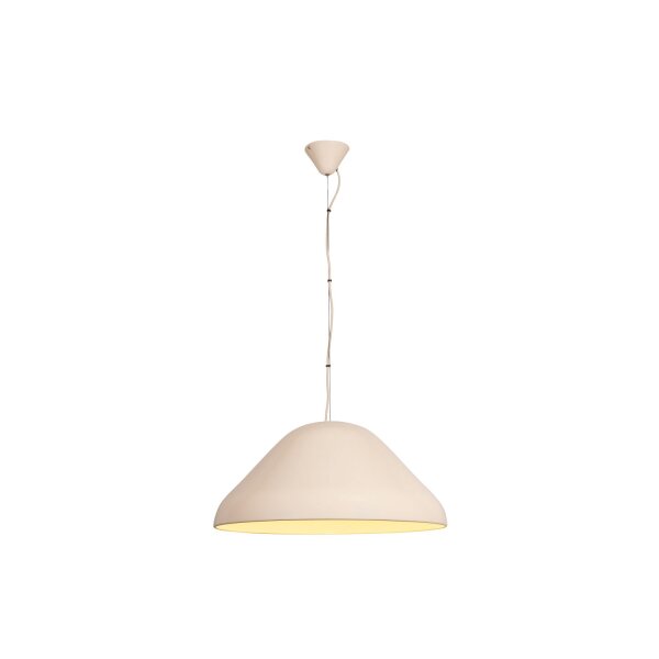 Hängelampe verstellbar Beige Retro E27 Ø56 cm