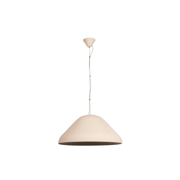 Hängelampe verstellbar Beige Retro E27 Ø56 cm