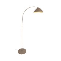 Bogenleuchte XXL Fu&szlig;schalter Taupe E27 H:210 cm