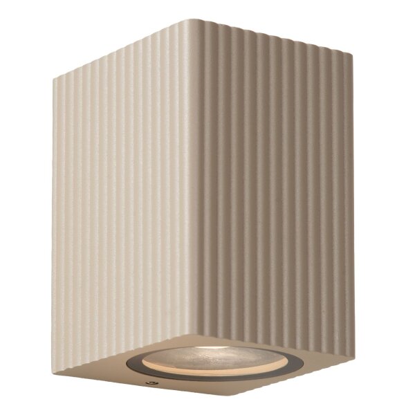 Außenwandleuchte Aluminium Taupe GU10 IP65 B:7,5 cm