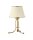 Lampe de table BERTHA 38cm en shabby or blanc Lampe