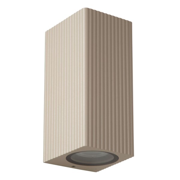 Außenwandleuchte Up Down Aluminium Taupe GU10 IP65