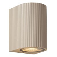 Au&szlig;enlampe Wand Aluminium Taupe GU10 IP65 B:7,5 cm