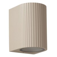 Außenlampe Wand Aluminium Taupe GU10 IP65 B:7,5 cm