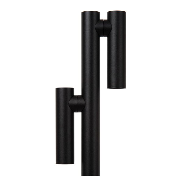 LED Stehlampe Akku Schwarz 2-flammig 2700K IP54 120 cm
