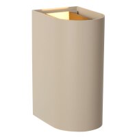 LED Außenwandlampe Aluminium Taupe CCT 2200-3000K IP54