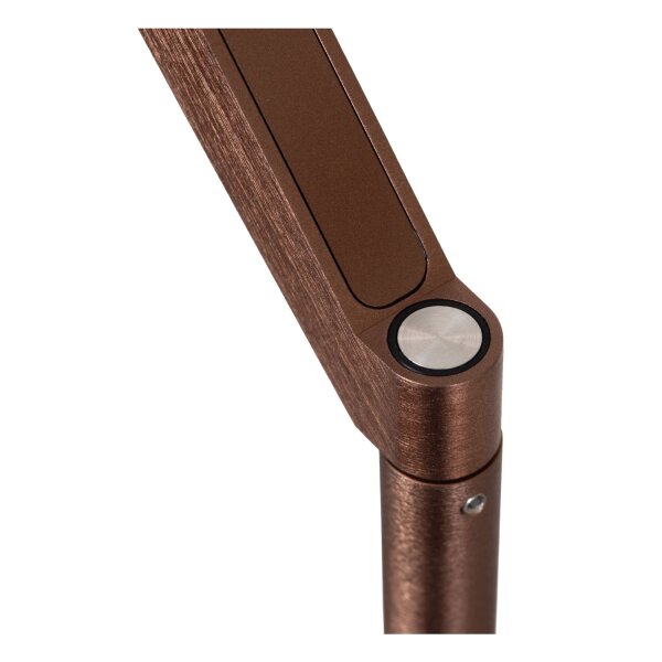 LED Stehleuchte schwenkbar Kaffeebraun CCT 2700-4000K