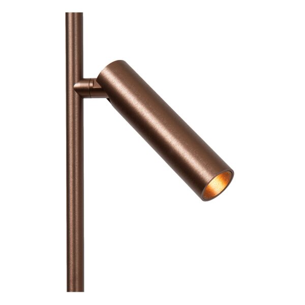 LED Stehleuchte schwenkbar Kaffeebraun CCT 2700-4000K