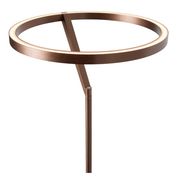LED Stehleuchte schwenkbar Kaffeebraun CCT 2700-4000K