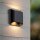 LED Außenwandlampe Up Down Aluminium Schwarz 2700K IP65