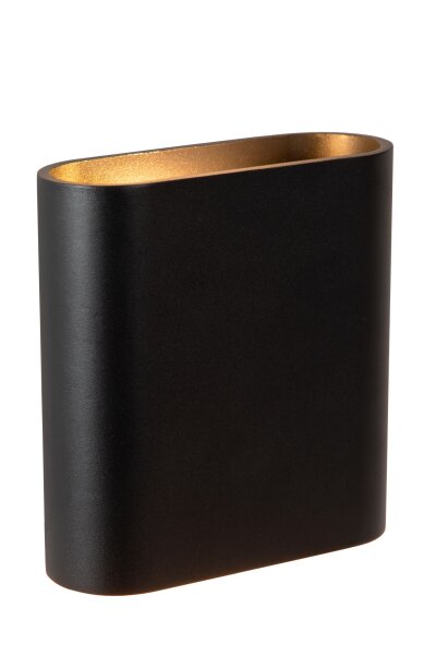 LED Wandlampe Up Down Alu Schwarz 2700K IP65 H:17 cm