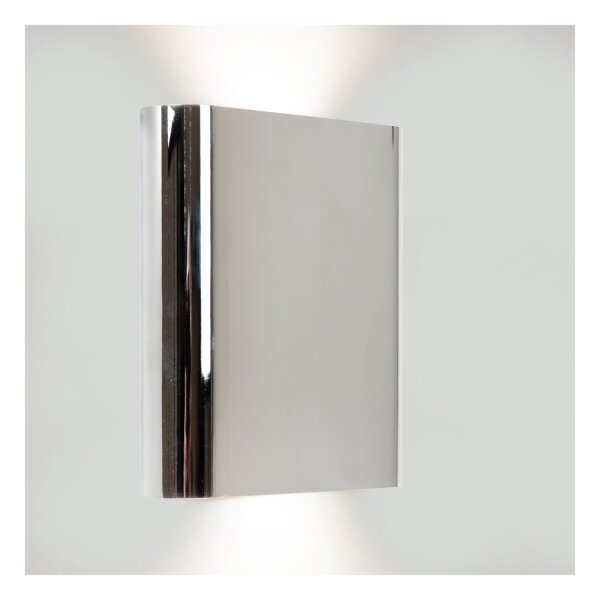 LED Wandleuchte Up Down Chrom CCT 2200-3000K IP54