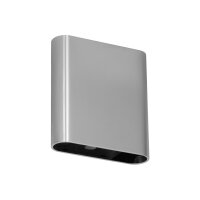 LED Wandleuchte Up Down Chrom CCT 2200-3000K IP54