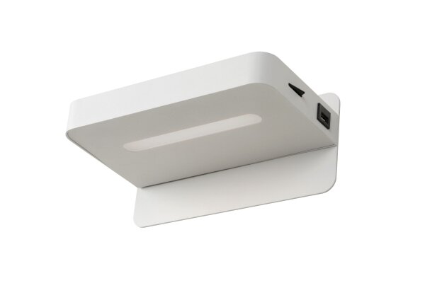 LED Wandleuchte USB-Ladefunktion Weiß 3000K H:11,5 cm