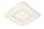 LED Deckenleuchte dimmbar Weiß 2700K B:39,4 cm eckig