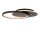 LED Deckenlampe dimmbar Schwarz Ring 2700K L:39,1 cm
