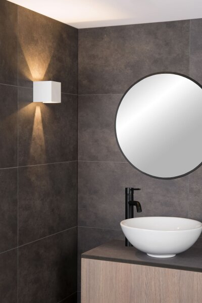 LED Wandleuchte Up Down Weiß 2700K IP54 B:10 cm 160 lm