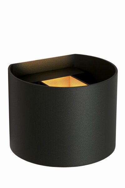 LED Wandspot Up Down Schwarz 2700K IP54 B:13,5 cm