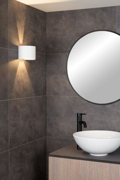 LED Wandleuchte Up Down Weiß 2700K IP54 B:13,5 cm