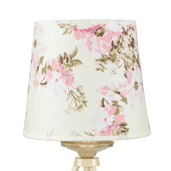 Tischleuchte CRINE Shabby Chic 42cm Blumen