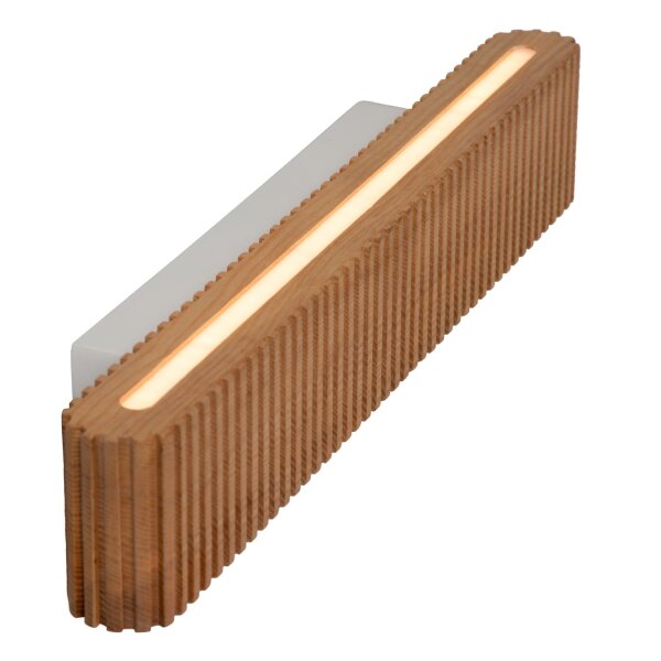 LED Wandlampe Up Down Holz hell CCT 2200-3000K B:45 cm
