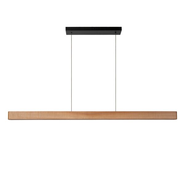 LED Pendelleuchte Up Down Holz hell CCT 2200-3000K