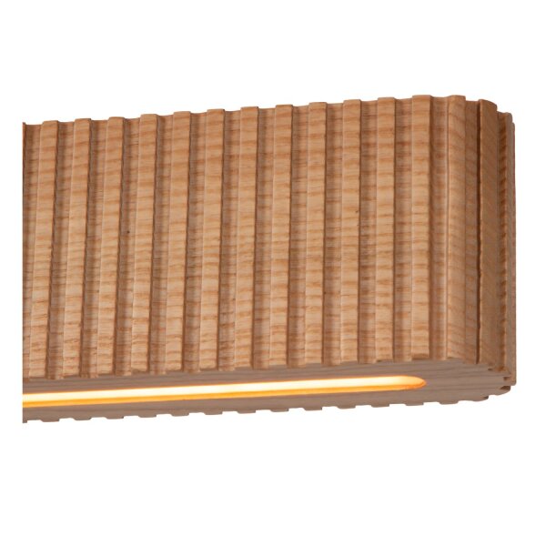 LED Pendelleuchte Up Down Holz hell CCT 2200-3000K