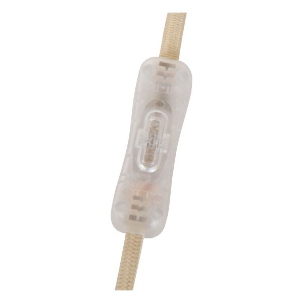 Tischleuchte schwenkbar Beige Pilzlampe E27 H:33,5 cm