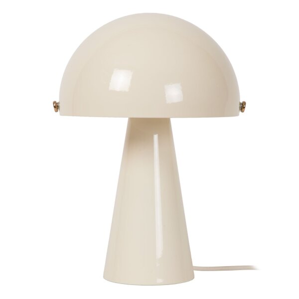 Tischleuchte schwenkbar Beige Pilzlampe E27 H:33,5 cm