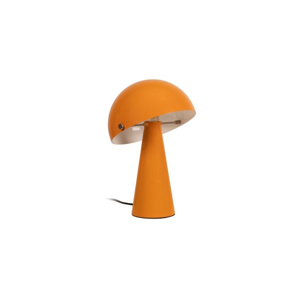 Tischleuchte schwenkbar Orange Pilzlampe E27 H:33,5 cm